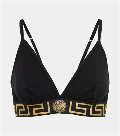 versace greca detail bralette.